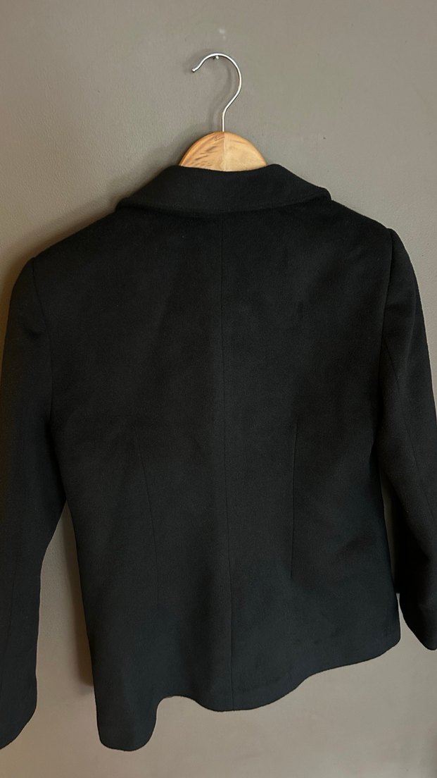 Siyah kaşe Blazer Ceket - Görsel 3