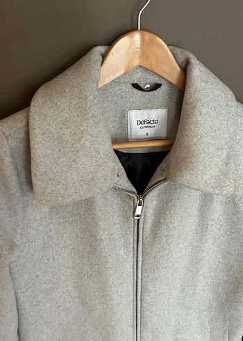 Oversize yaka kaşe kışlık kaban - Görsel 4