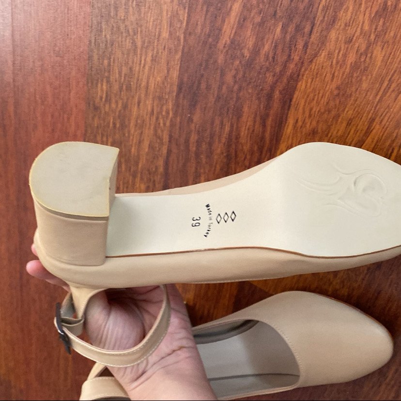 Bej bilekten bağlamalı Topuklu Ayakkabı - Görsel 3