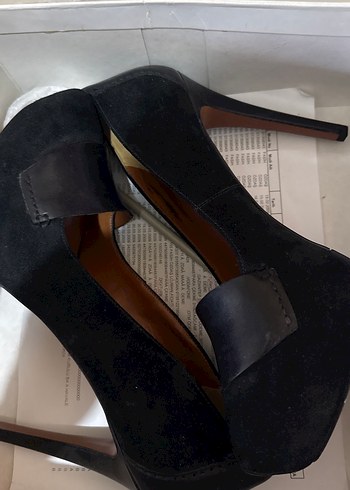 Nine West Platform Topuklu Siyah Süet Kadın Stiletto