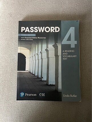 Sıfır kodu kullanılmamış password4 pearson