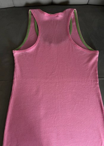 Pembe Kadın Atlet, Bisiklet Yaka, Sade - Görsel 2