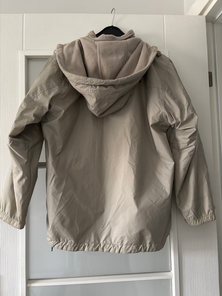 Bej çift taraflı içi polarlı Ceket - Görsel 4