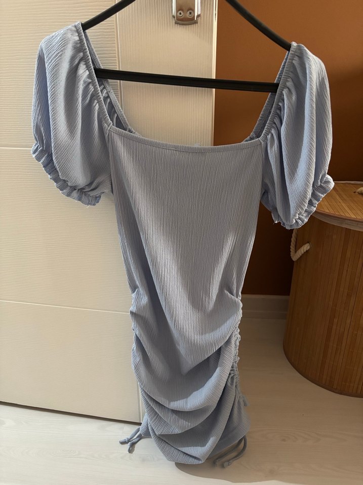 Bebe mavisi Midi Kadın Elbise - Görsel 2