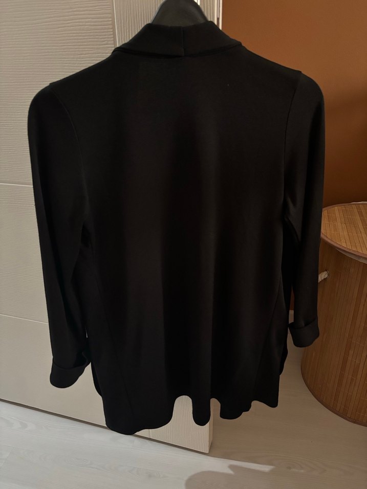 Siyah Salaş Midi Kadın Ceket - Görsel 2