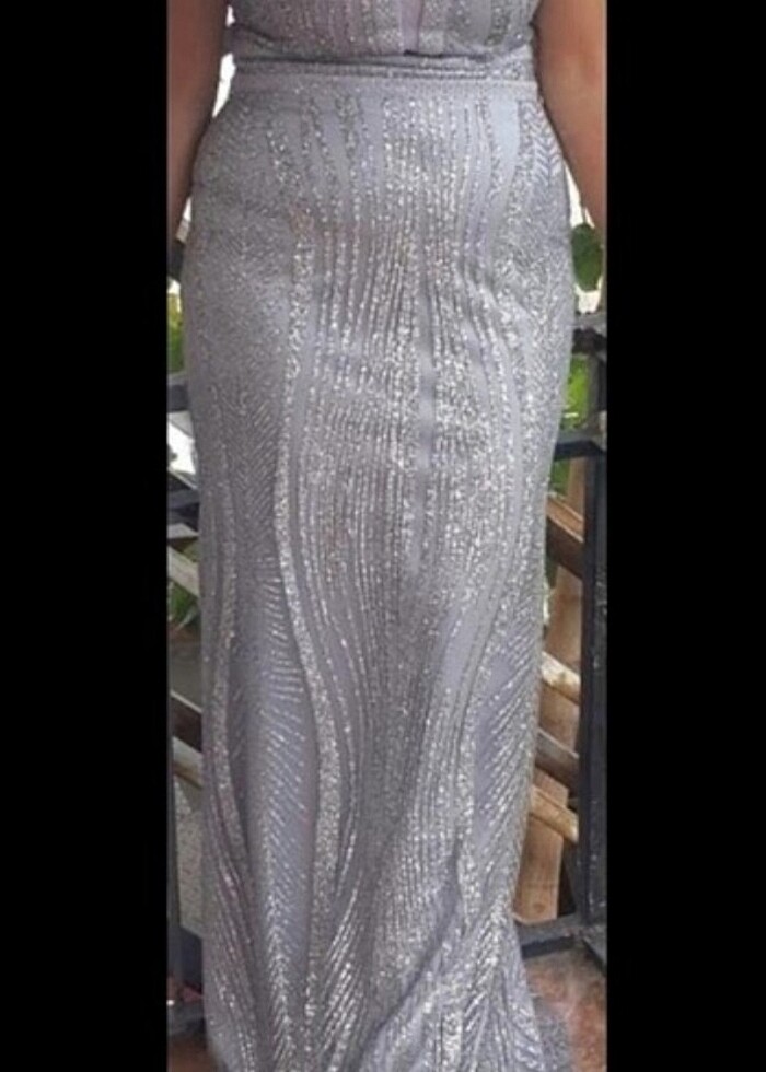 Simli şık abiye - Görsel 2