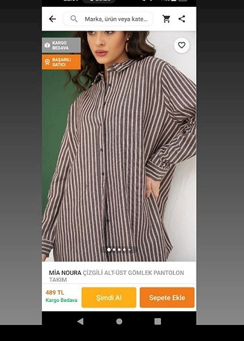 Bej Zebra Desenli Kadın Uzun Kollu Takım - Görsel 2