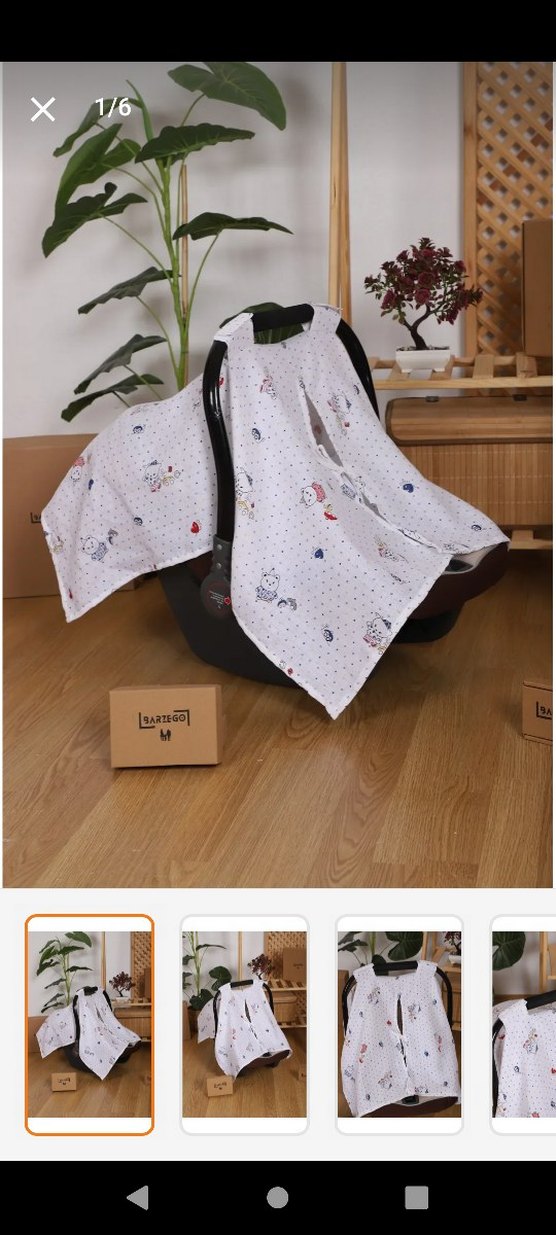 Beyaz Desenli Bebek Önlüğü - Görsel 2