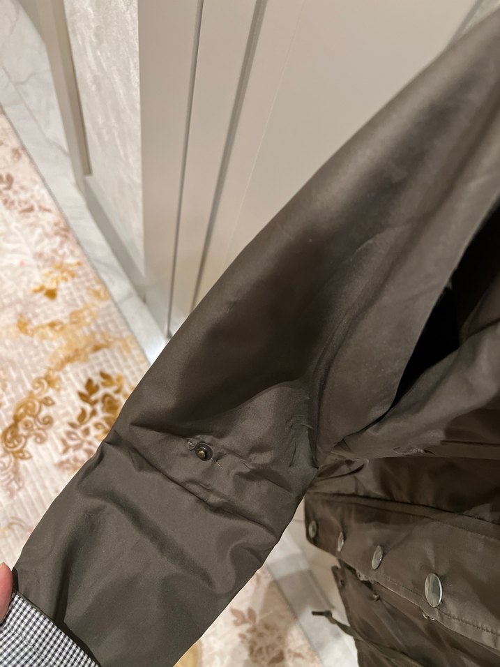 Haki yeşil yağmurluk - Görsel 2