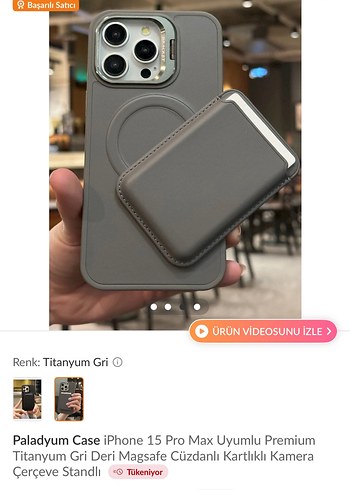 İPhone 15 Pro Max Telefon Kılıfı ve kartlık - Görsel 4