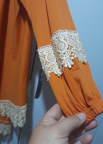 xl Beden turuncu Renk turuncu namazlık takımı