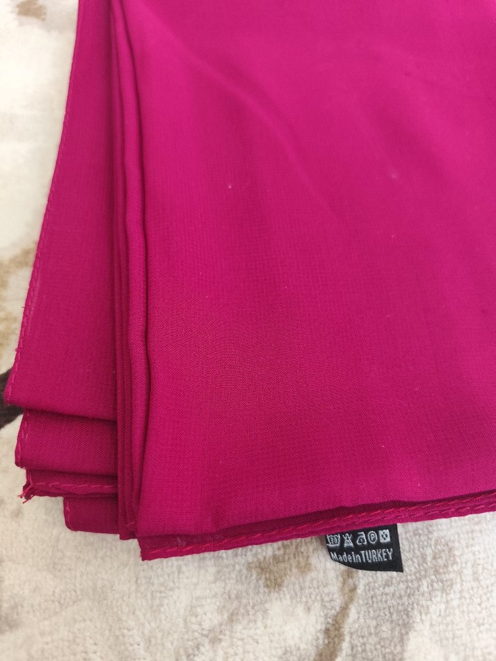 Koyu Pembe Kadın Basic Bohem Şal - Görsel 4