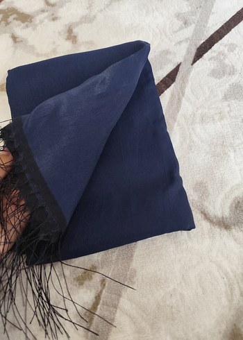 Kadın Lacivert Bohem Şal - Görsel 5