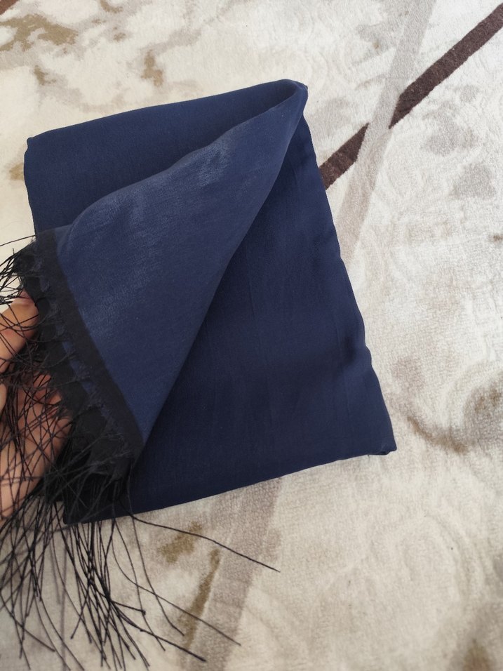 Kadın Lacivert Bohem Şal - Görsel 5