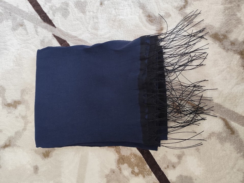 Kadın Lacivert Bohem Şal - Görsel 2