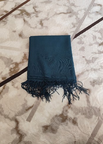 Kadın Püsküllü Yeşil Bohem Şal - Görsel 5