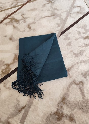 Kadın Püsküllü Yeşil Bohem Şal - Görsel 4