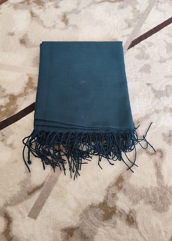 Kadın Püsküllü Yeşil Bohem Şal - Görsel 2