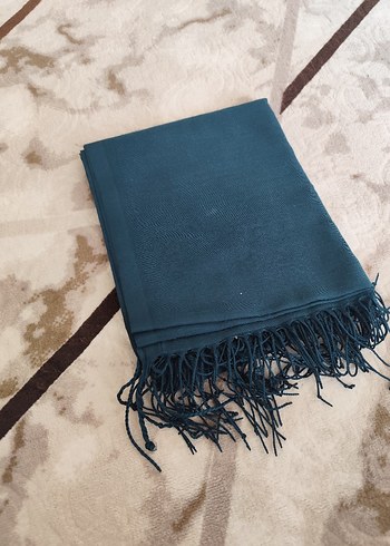 Kadın Püsküllü Yeşil Bohem Şal - Görsel 3