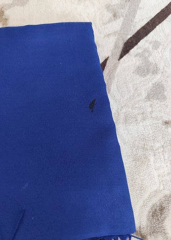 Püsküllü Kadın Lacivert Şal - Görsel 2