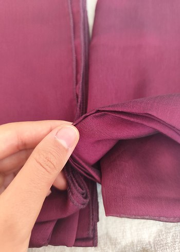 Mürdüm Kadın Bohem Şal - Görsel 5