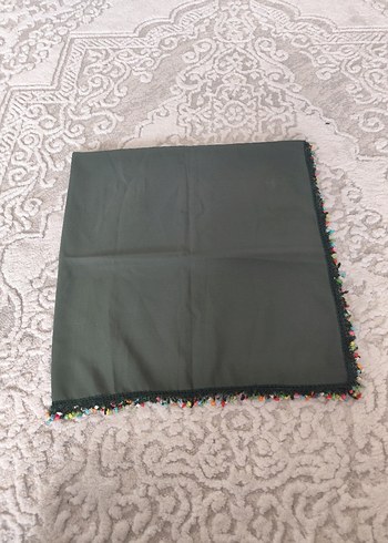 Boncuklu Çok Renkli Bohem Kadın Fuları - Görsel 8