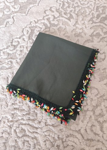 Boncuklu Çok Renkli Bohem Kadın Fuları - Görsel 4