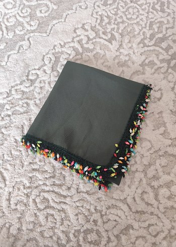 Boncuklu Çok Renkli Bohem Kadın Fuları - Görsel 3