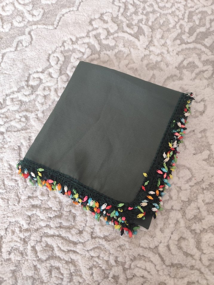 Boncuklu Çok Renkli Bohem Kadın Fuları - Görsel 4