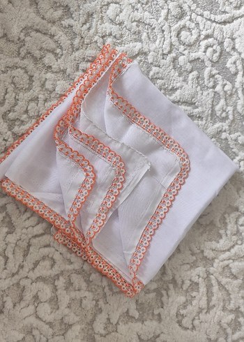 Boncuk Kenarlı Beyaz Kadın Eşarp - Görsel 3