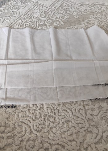 Boncuk Detaylı Beyaz Kadın Fular - Görsel 7