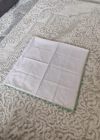 Boncuk Detaylı Beyaz Kadın Eşarp - Görsel 5