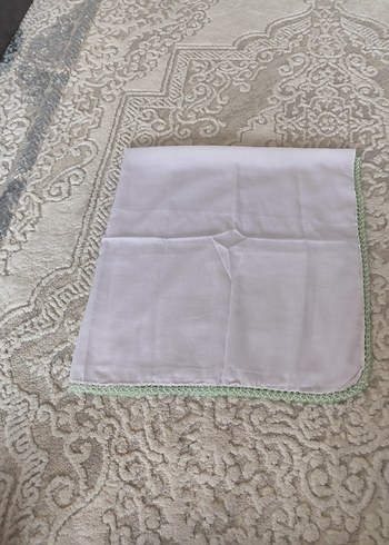 Boncuk Detaylı Beyaz Kadın Eşarp - Görsel 5