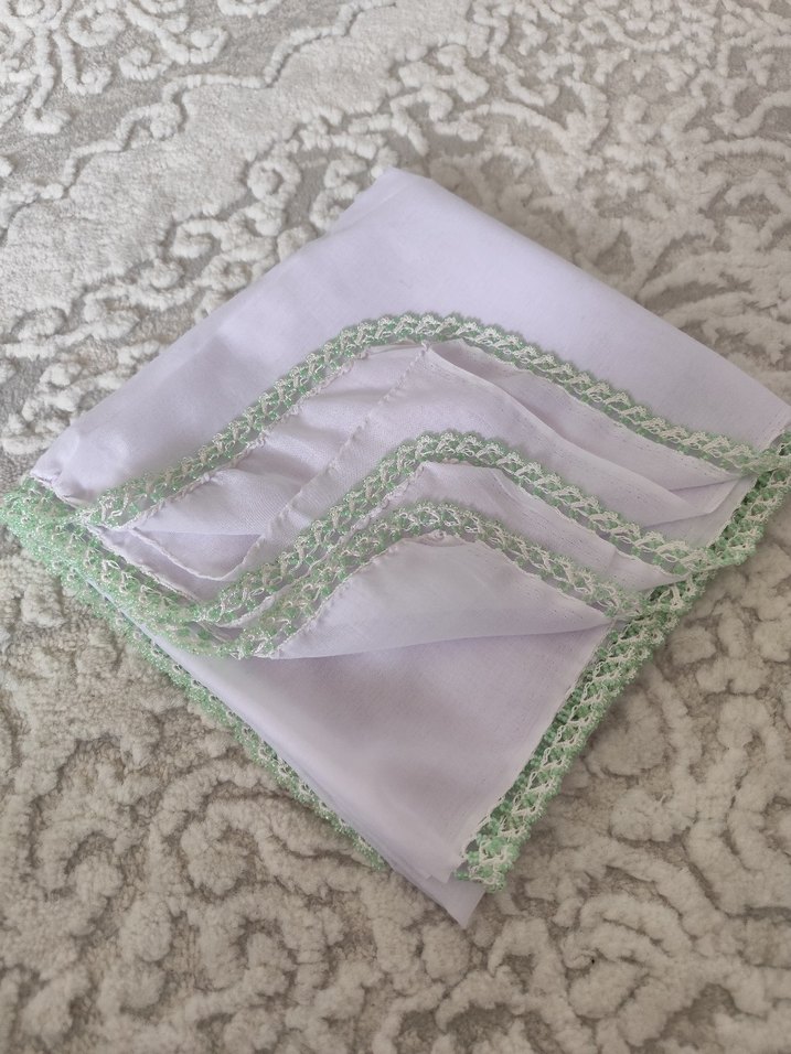 Boncuk Detaylı Beyaz Kadın Eşarp - Görsel 3