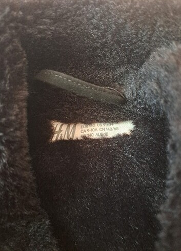 10 Yaş Beden siyah Renk H&m kız cocuk mont