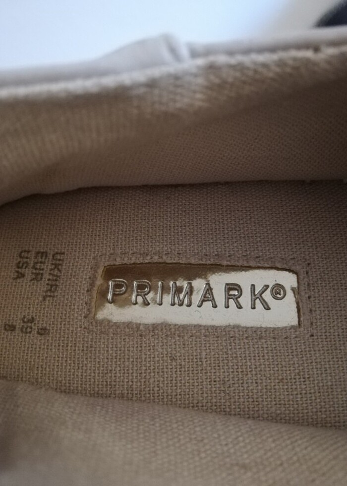 primark marka ucu lacivert krem espadril  - Görsel 5