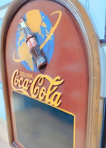Beden çeşitli Renk 60x40 cm Country Corner ahşap vintage depose Coca Cola tablo