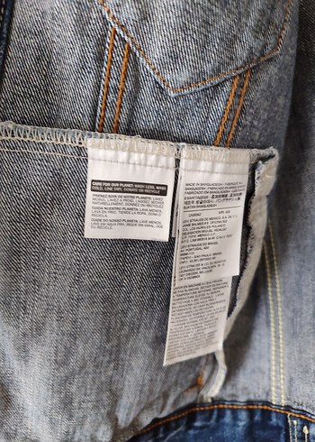 m Beden lacivert Renk En 52 boy 60 cm Orijinal 72334 Levi's M beden kot ceket