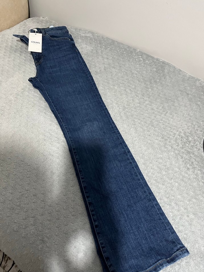 Kadın colins  Denim Regular Fit Pantolon - Görsel 5