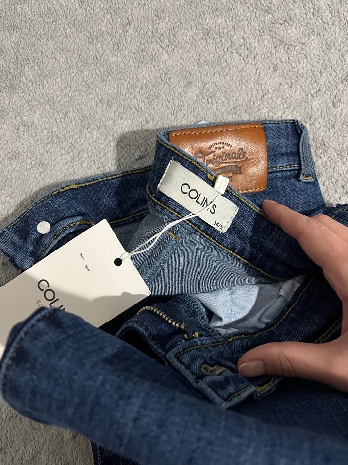 Kadın colins  Denim Regular Fit Pantolon - Görsel 4