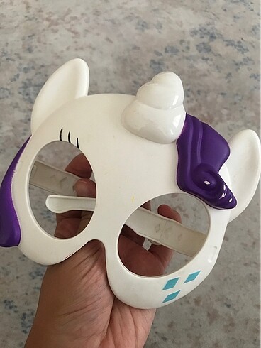 Beden Mlp my little pony rarity gözlük maske