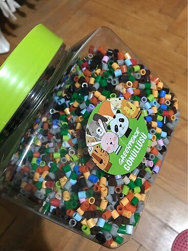 Ikea Hama beads boncuk şablon tahta