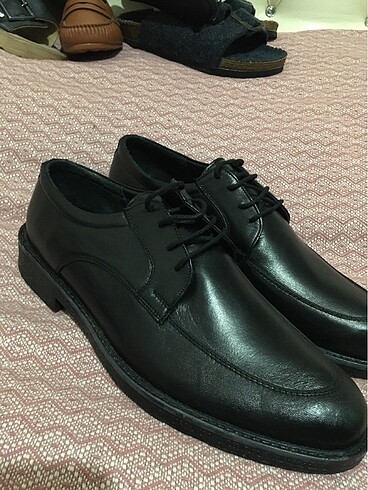 Erkek klasik bot deri ayakkabı