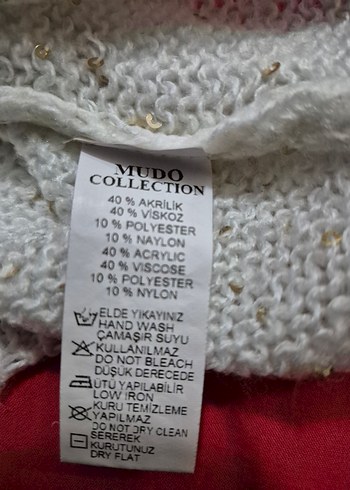 Mudo Mudo Collection Beyaz Triko Kadın Kazak xl beden
