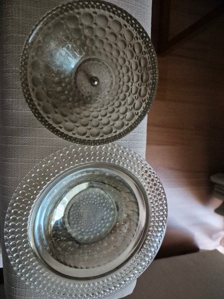 Vintage Desenli kapaklı Cam aksesuar - Görsel 3