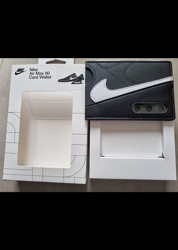 Nike Air Max 90 Siyah deri cüzdan Siyah renk - Görsel 3