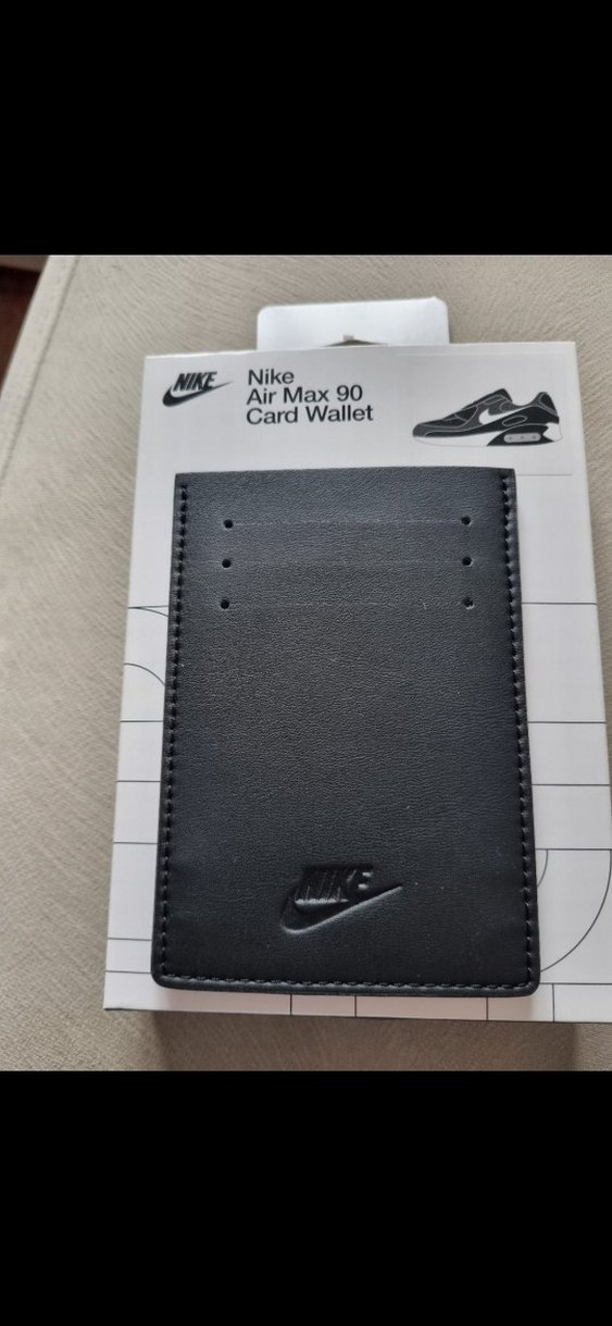 Nike Air Max 90 Siyah deri cüzdan Siyah renk - Görsel 2