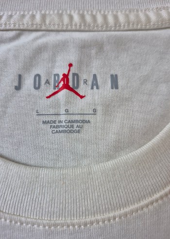 Nike jordan saf pamuk super kalite L beden tişört - Görsel 3