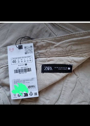 Zara saf Keten Pantolon mükemmel kesim kalite - Görsel 5