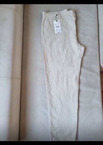 Zara saf Keten Pantolon mükemmel kesim kalite - Görsel 3